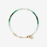 Bracelet Riviere Emerald - Armband -14kt Gold Filled