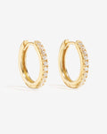 Lillian Tiny Pavé - Creolen - 18kt vergoldet Lillian Tiny Pavé - Creolen - 18kt vergoldet