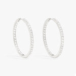 Lillian Maxi Pavé – Creolen – Silber Lillian Maxi Pavé – Creolen – Silber