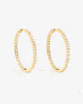 Lillian Maxi Pavé - Creolen - 18kt vergoldet Lillian Maxi Pavé - Creolen - 18kt vergoldet