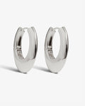 Medi Pebbles Hoops – Hoop Earrings – Silver-Plated Medi Pebbles Hoops – Hoop Earrings – Silver-Plated