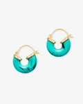 Petit Swell Turquoise – Creolen – 18kt vergoldet Petit Swell Turquoise – Creolen – 18kt vergoldet