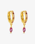 Kylee Petal Hoops Pink – Creolen – 18kt vergoldet Kylee Petal Hoops Pink – Creolen – 18kt vergoldet