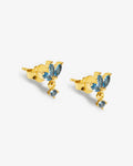 Kylee Lotus Studs Aqua – Ohrstecker – 18kt vergoldet Kylee Lotus Studs Aqua – Ohrstecker – 18kt vergoldet