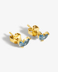 Kylee Petals Studs Aqua – Ohrstecker – 18kt vergoldet Kylee Petals Studs Aqua – Ohrstecker – 18kt vergoldet
