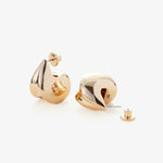 Nouveaux Puff Earrings – Earrings – Gold tone dipped Nouveaux Puff Earrings – Earrings – Gold tone dipped