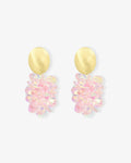Solea Thick Oval Pink – Earrings – 18ct Gold-Plated Solea Thick Oval Pink – Earrings – 18ct Gold-Plated