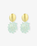 Solea Thick Oval Mint – Earrings – 18ct Gold-Plated Solea Thick Oval Mint – Earrings – 18ct Gold-Plated