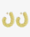 Ellis Glasberry Creole L Yellow – Hoop Earrings – 18ct Gold-Plated Ellis Glasberry Creole L Yellow – Hoop Earrings – 18ct Gold-Plated