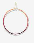 Burgundy Candy Floss – Necklaces – 18ct Gold-Plated Burgundy Candy Floss – Necklaces – 18ct Gold-Plated