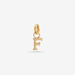 F – Buchstaben-Anhänger – 18kt vergoldet F – Buchstaben-Anhänger – 18kt vergoldet