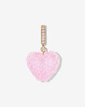 Jelly Heart Baby Pink – Necklace Pendants  – 18ct Gold-Plated Jelly Heart Baby Pink – Necklace Pendants  – 18ct Gold-Plated