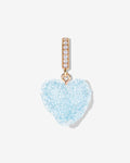 Jelly Heart Baby blue – Necklace Pendants  – 18ct Gold-Plated Jelly Heart Baby blue – Necklace Pendants  – 18ct Gold-Plated