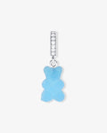 Fizzy Nostalgia Bear Blueberry Pave – Necklace Pendants – Silver-Plated Fizzy Nostalgia Bear Blueberry Pave – Necklace Pendants – Silver-Plated