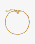 Mini Ruby Bold Rope Chain – Armbänder – 18kt vergoldet Mini Ruby Bold Rope Chain – Armbänder – 18kt vergoldet