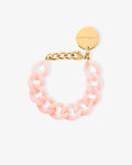 Mini Flat Chain Bracelet peach sorbet – Bracelets – Gold-Plated Mini Flat Chain Bracelet peach sorbet – Bracelets – Gold-Plated