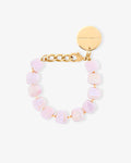 Mini Organic Shaped Bracelet iridescent rose – Bracelets – Gold-Plated Mini Organic Shaped Bracelet iridescent rose – Bracelets – Gold-Plated