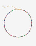 Tennis Choker Rainbow – Choker – 18kt vergoldet