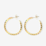 Framed Triangle Rainbow – Creolen – 18kt vergoldet