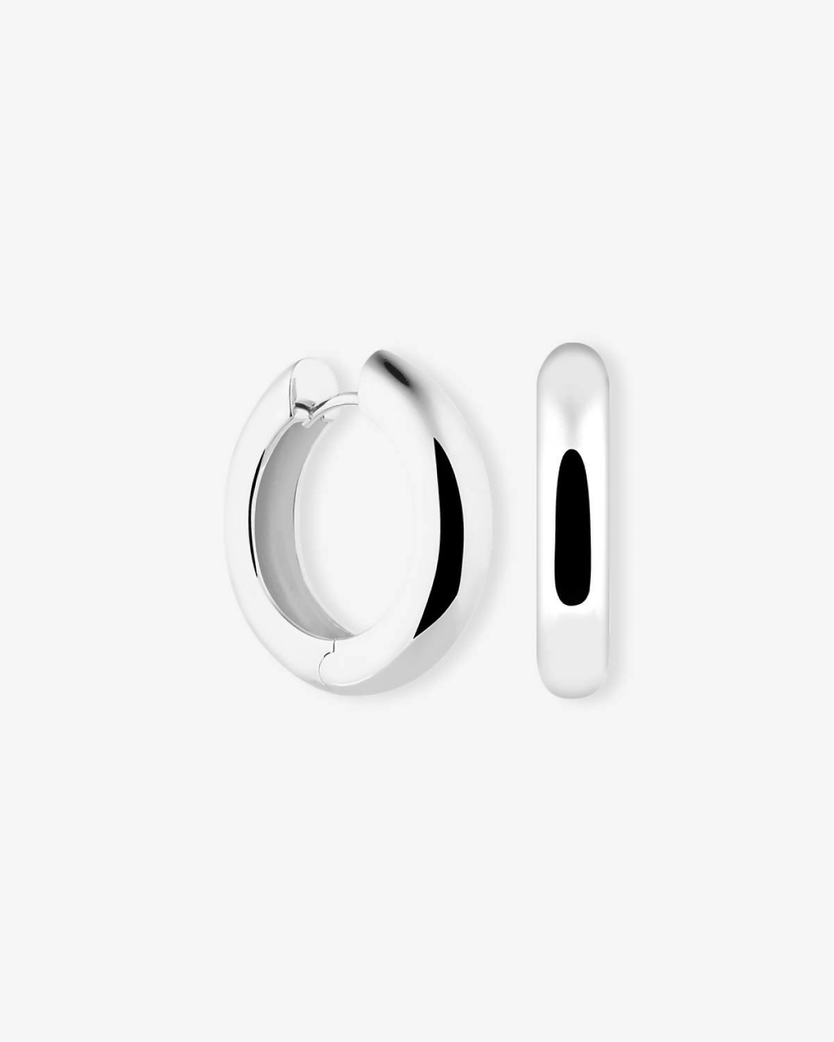 Treasure Hoops Silver
