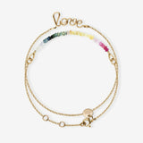 Bracelet Double Tour Love Rainbow - Armband - 14kt Gold Filled