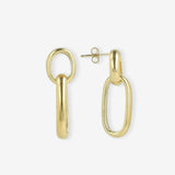 Oval Double Tubes – Ohrringe – 18kt vergoldet