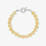 Big Aragonite Bracelet Silver