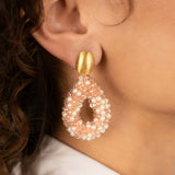 Drop S Old Pink/Pearl – Ohrringe – 18kt vergoldet