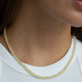 Tiny Aragonite Chain Silver 02