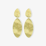 Earring Stone Shape Double - Ohrringe - 18k vergoldet