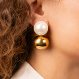 Round Bold – Ohrringe – 18kt vergoldet