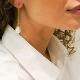 Drop Small Pearl – Ohrringe – 18kt vergoldet
