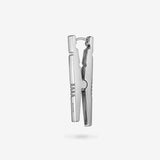 Clothespin Mono Earring White - Single Ohrring - Silber