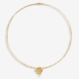 Klover Opal Medallion - Halskette - 24k vergoldet