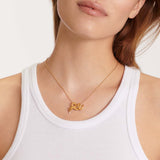 Serpentine With Pearl - Halsketten - 24k vergoldet