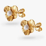 Pansy Pearl - Ohrstecker - 24k vergoldet