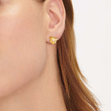 Pansy Pearl - Ohrstecker - 24k vergoldet