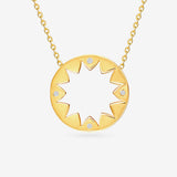 Diamond Sun - Halskette - 585 Gold