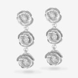 Poppy Silver Garland Earrings