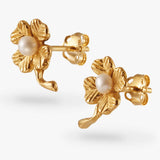 Klover Pearl - Ohrstecker - 24k vergoldet