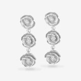 Poppy Silver Garland Earrings