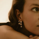 Poppy Gold Garland Earrings