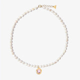Naked Dreamy Crystal Pearl Necklace - Halskette - 18k vergoldet