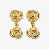 Mallo Rose on Rose Earrings - Ohrhänger - 24kt vergoldet