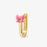 Pink Bow Fairy Earring - Ohrhänger - 18k vergoldet