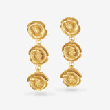 Poppy Gold Garland Earrings