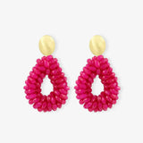 Drop S Marquis Fuchsia Milk - Ohrhänger - 18kt vergoldet