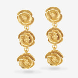 Poppy Gold Garland Earrings