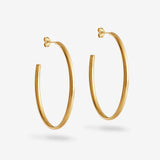 Oval - Creolen - 18k vergoldet