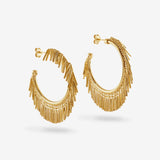 Round Vibe - Creolen - 18k vergoldet